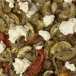 Sheet-Pan Ratatouille With Goat Cheese and Olives