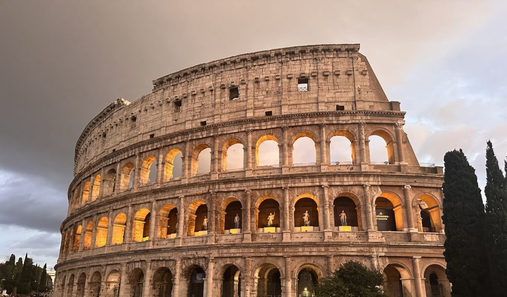 The Colosseum at sunset